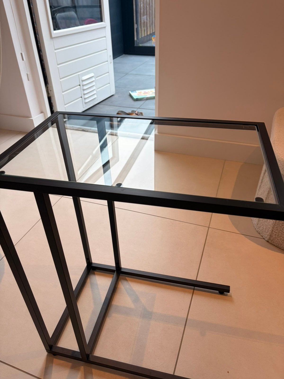 Bijzet tafel van ikea, Minder dan 55 cm, Rond, Zo goed als nieuw, Ophalen