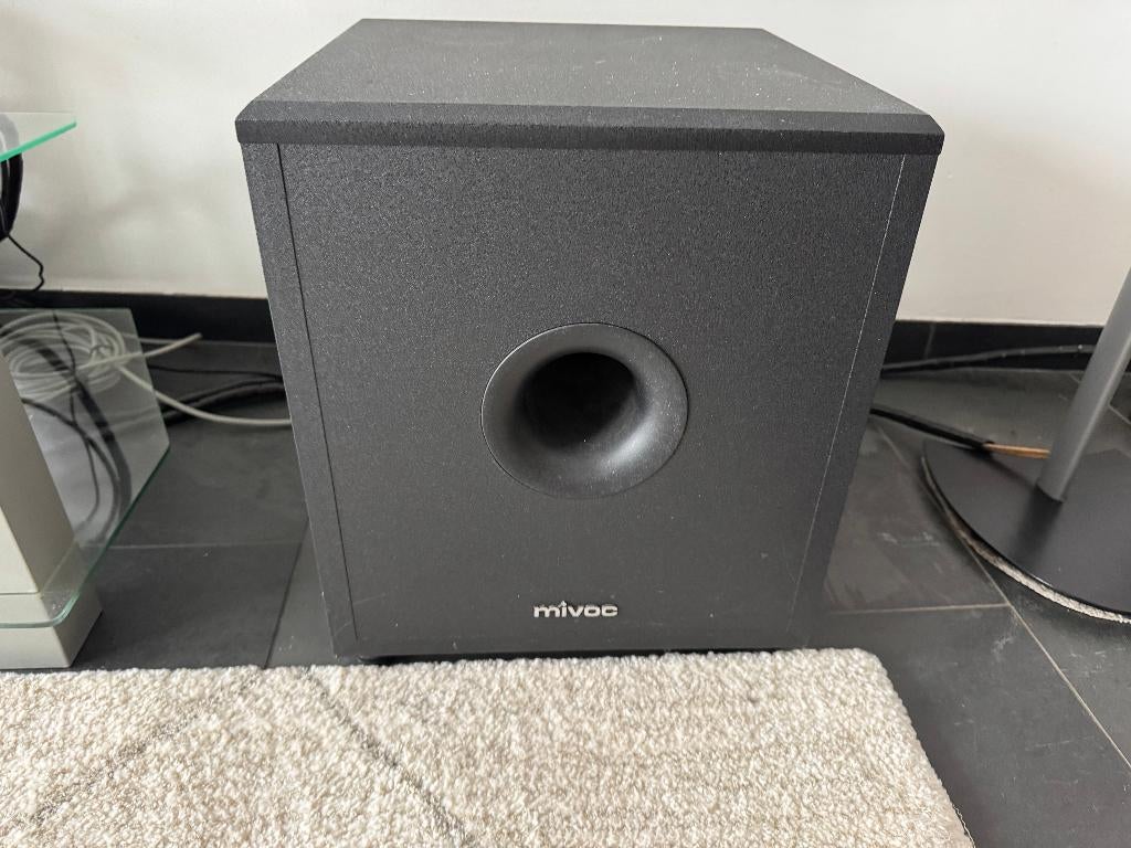 Mivoc Subwoofer SW1000-AII, Gebruikt, Subwoofer, 120 watt of meer, Ophalen