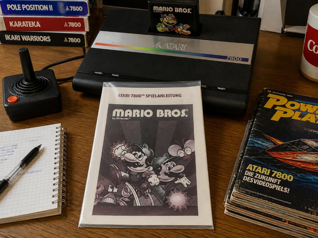 Handleiding - Mario Bros - atari 7800, Spelcomputers en Games, Games | Atari, Zo goed als nieuw, Overige modellen, 1 speler, Vanaf 3 jaar