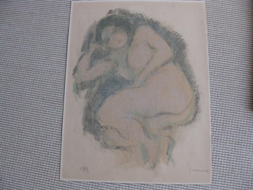 Piet Cottaar, kleurenlitho. 63/69., Ophalen of Verzenden