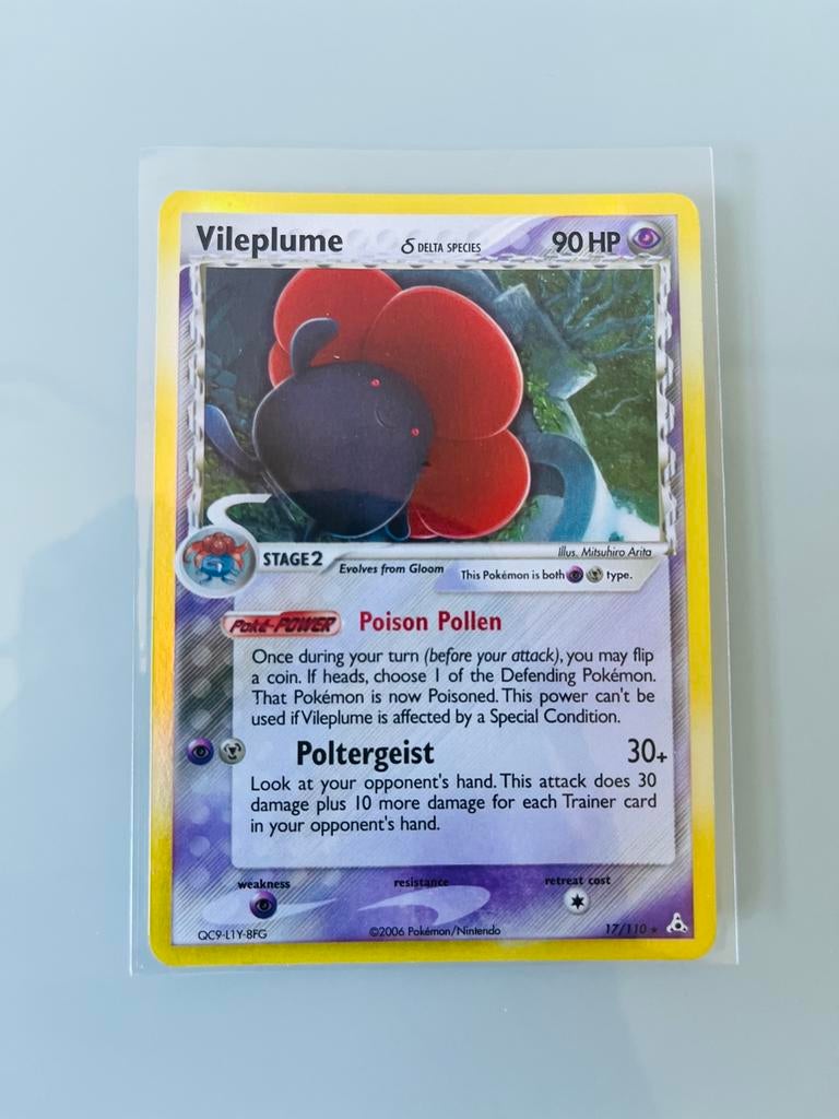 Pokémon: Vileplume TCG Kaart [Ex Holon Phantoms], Ophalen of Verzenden, Zo goed als nieuw