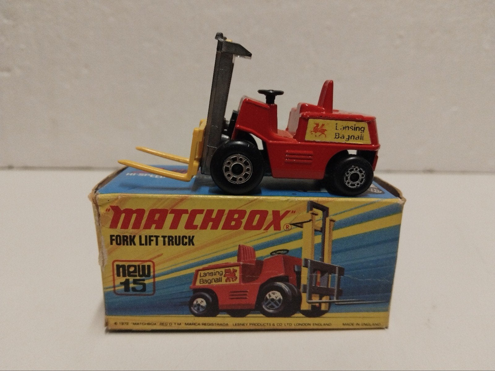 Superfast Matchbox #15 Fork Lift Truck heftruck 3INCH, Ophalen of Verzenden, Zo goed als nieuw, Tractor of Landbouw