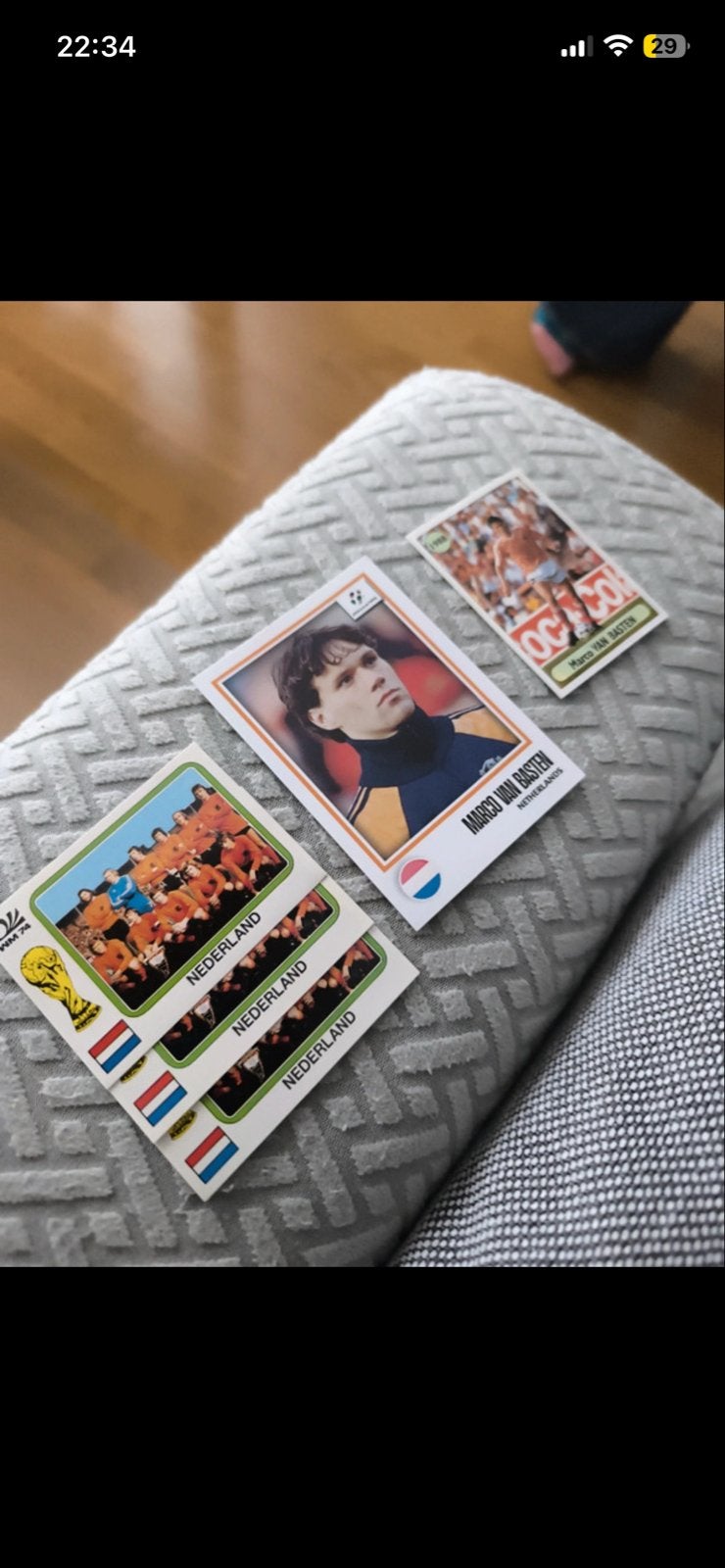 Voetbalplaatjes Marco van Basten en WK '74 Nederland, Verzamelen, Ophalen of Verzenden, Gebruikt, Overige binnenlandse clubs, Spelerskaart