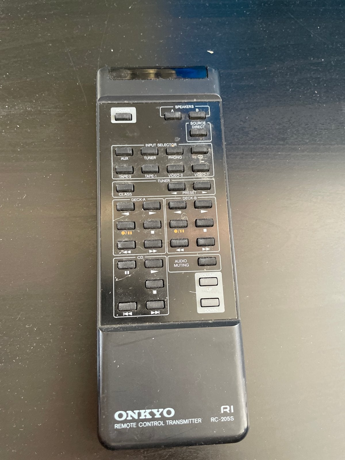 Onkyo RC-205S Afstandsbediening - Origineel, Ophalen of Verzenden, Zo goed als nieuw, Origineel, Dvd