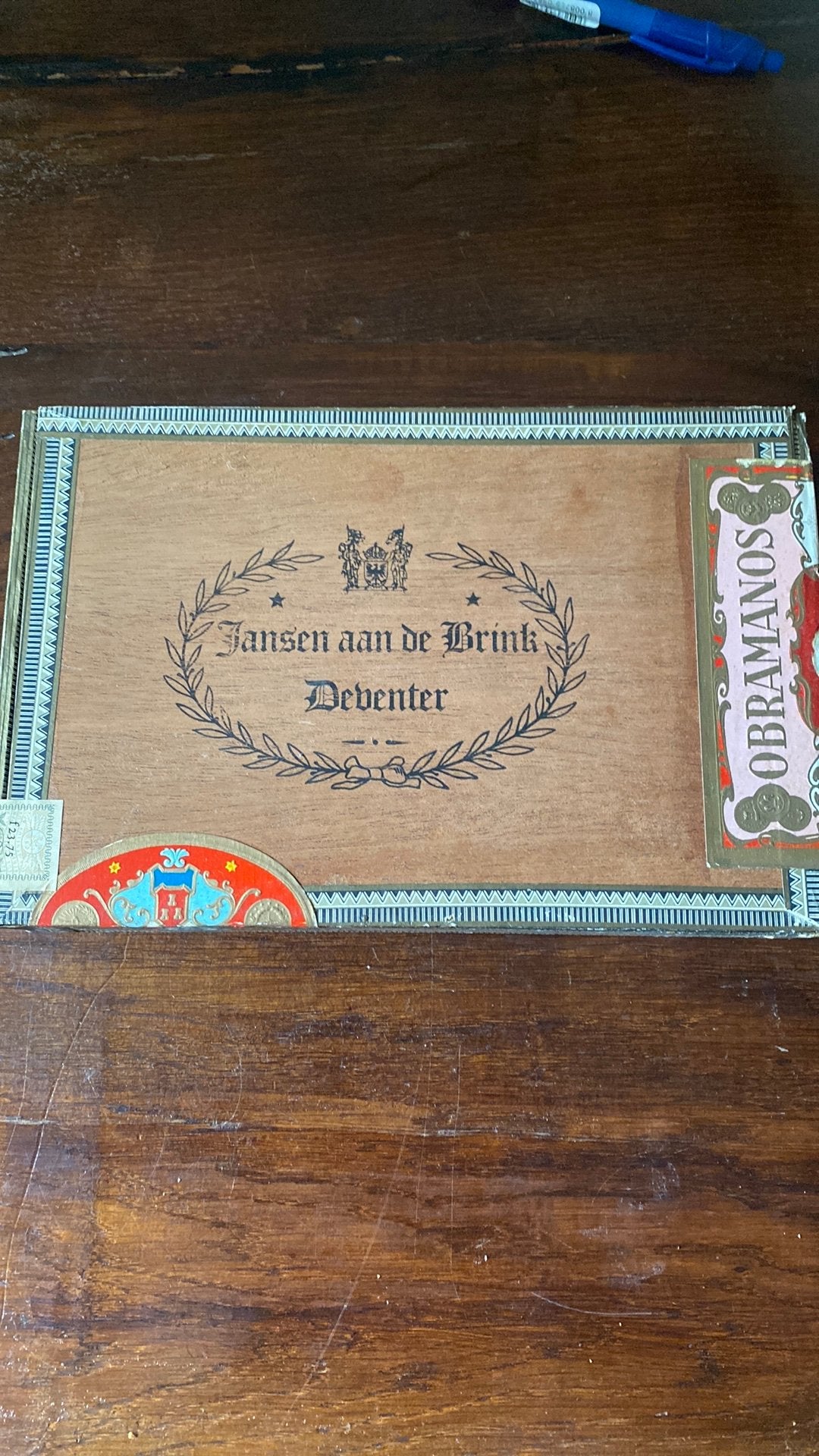 Sigarendoos, jansen aan de Brink, Ophalen of Verzenden, Zo goed als nieuw, Tabaksdoos of Verpakking