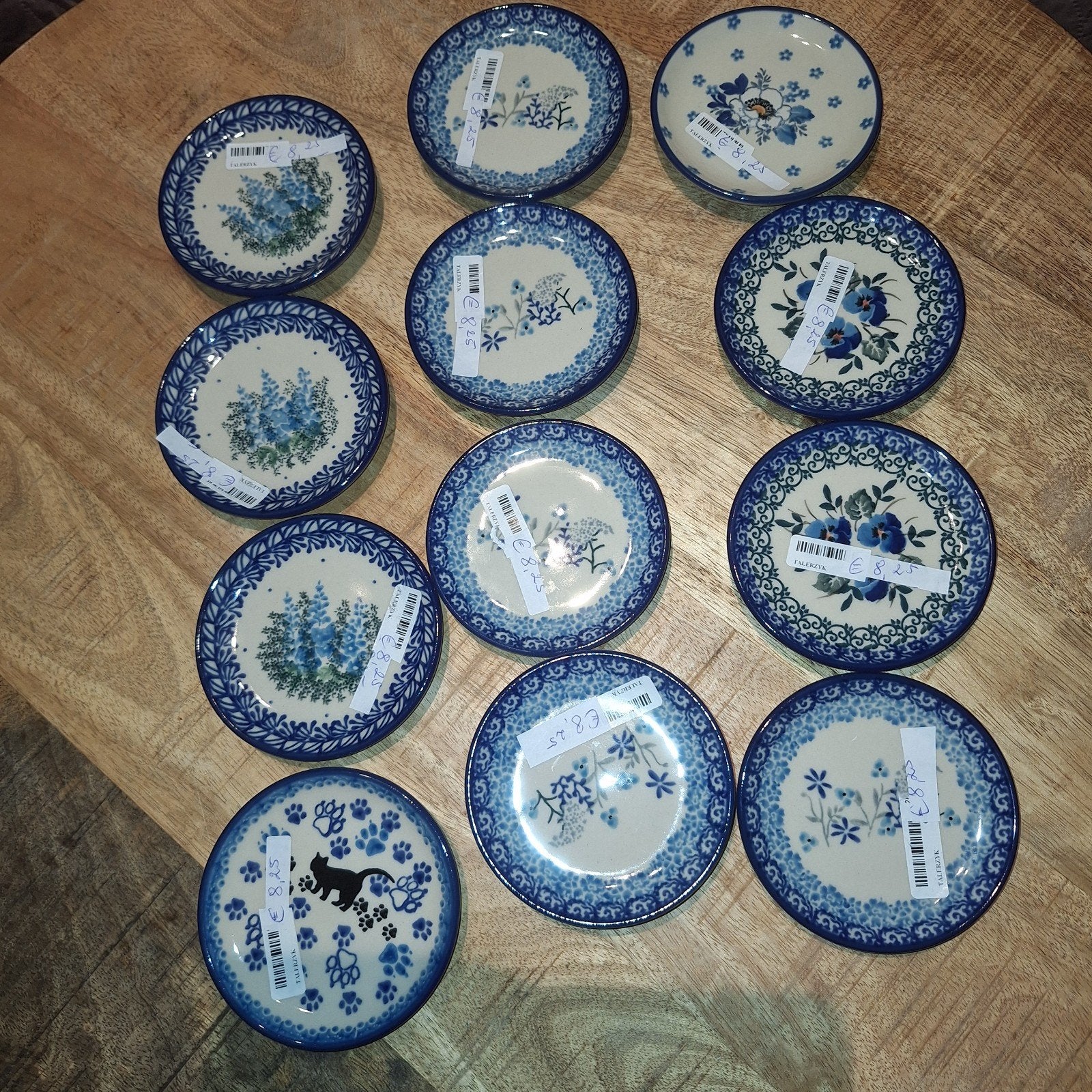Bonbons bordjes 10 cm Bunzlau Castle Pools keramiek-nieuw, Overige merken, Keramiek, Nieuw, Ophalen of Verzenden