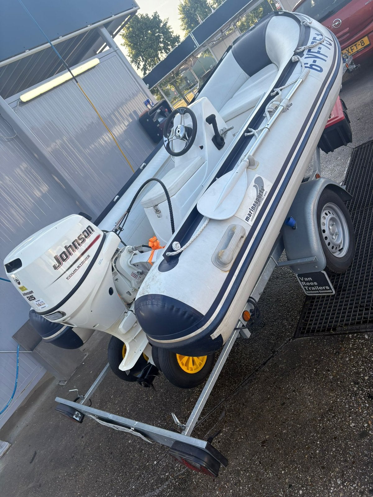25pk rib, Watersport en Boten, Ophalen, Zo goed als nieuw, Overige typen, Motorboot