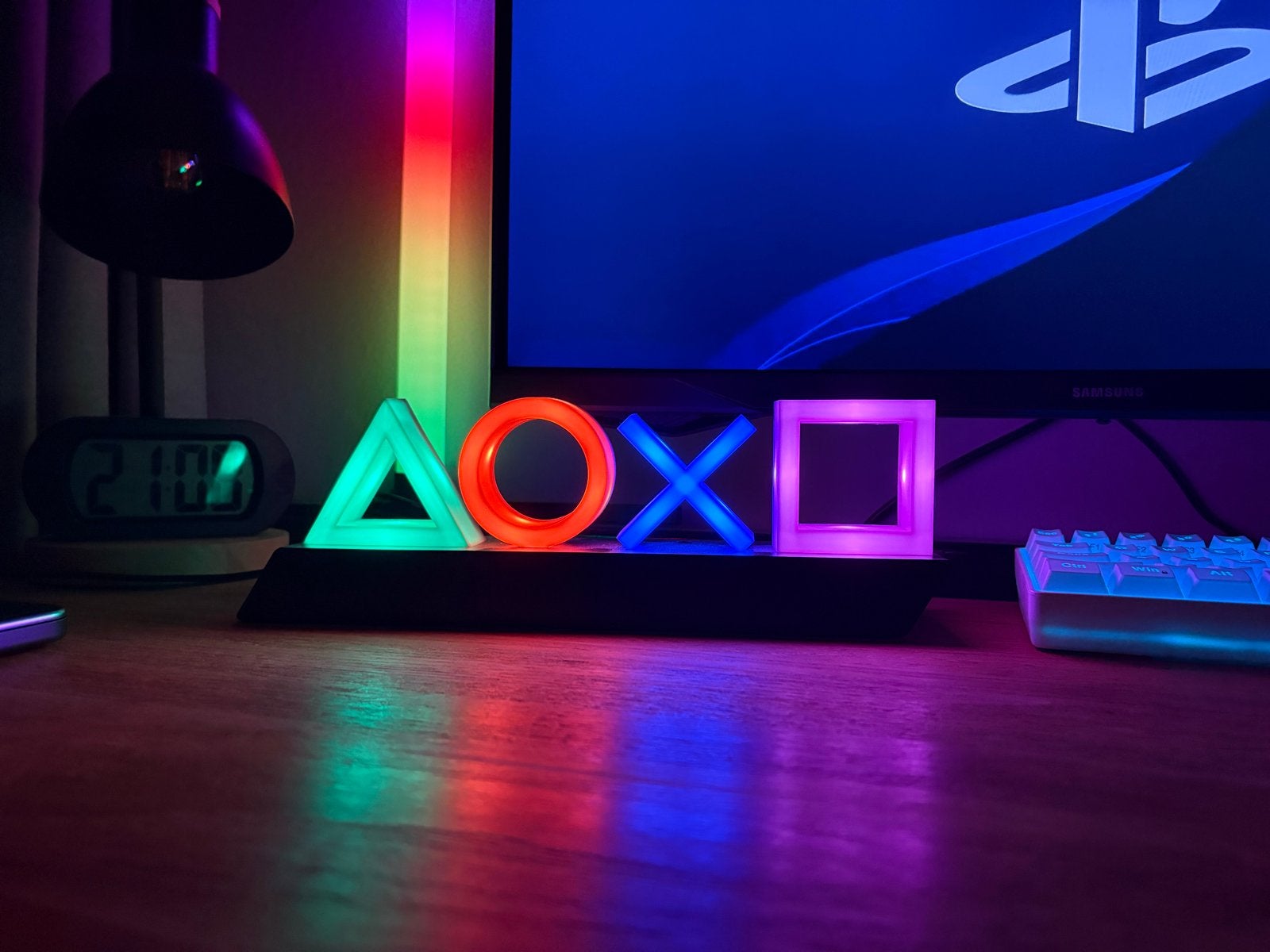 Playstation RGB Lamp Decoratie - Sfeervolle Gaming Verlichti, Nieuw, RGB verlichting, Overige typen, Overige merken