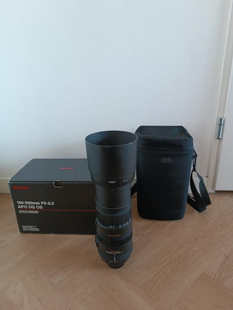 Sigma 150-500mm f/5-6.3 APO DG OS Telelens, Ophalen of Verzenden, Zo goed als nieuw, Telelens, Zoom