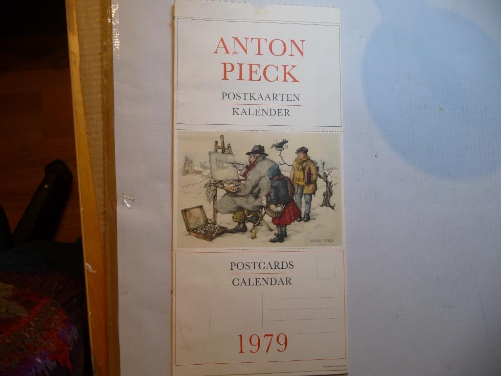 Anton Pieck ansichtkaarten kalender 1979. Verzenden kan ook, Ophalen