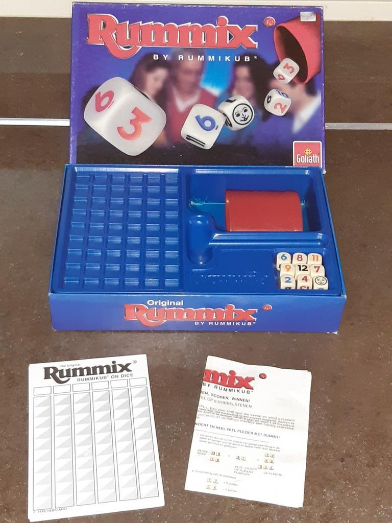 Rummix by rummikub 1996 uitmuntende staat, Ophalen of Verzenden, Zo goed als nieuw