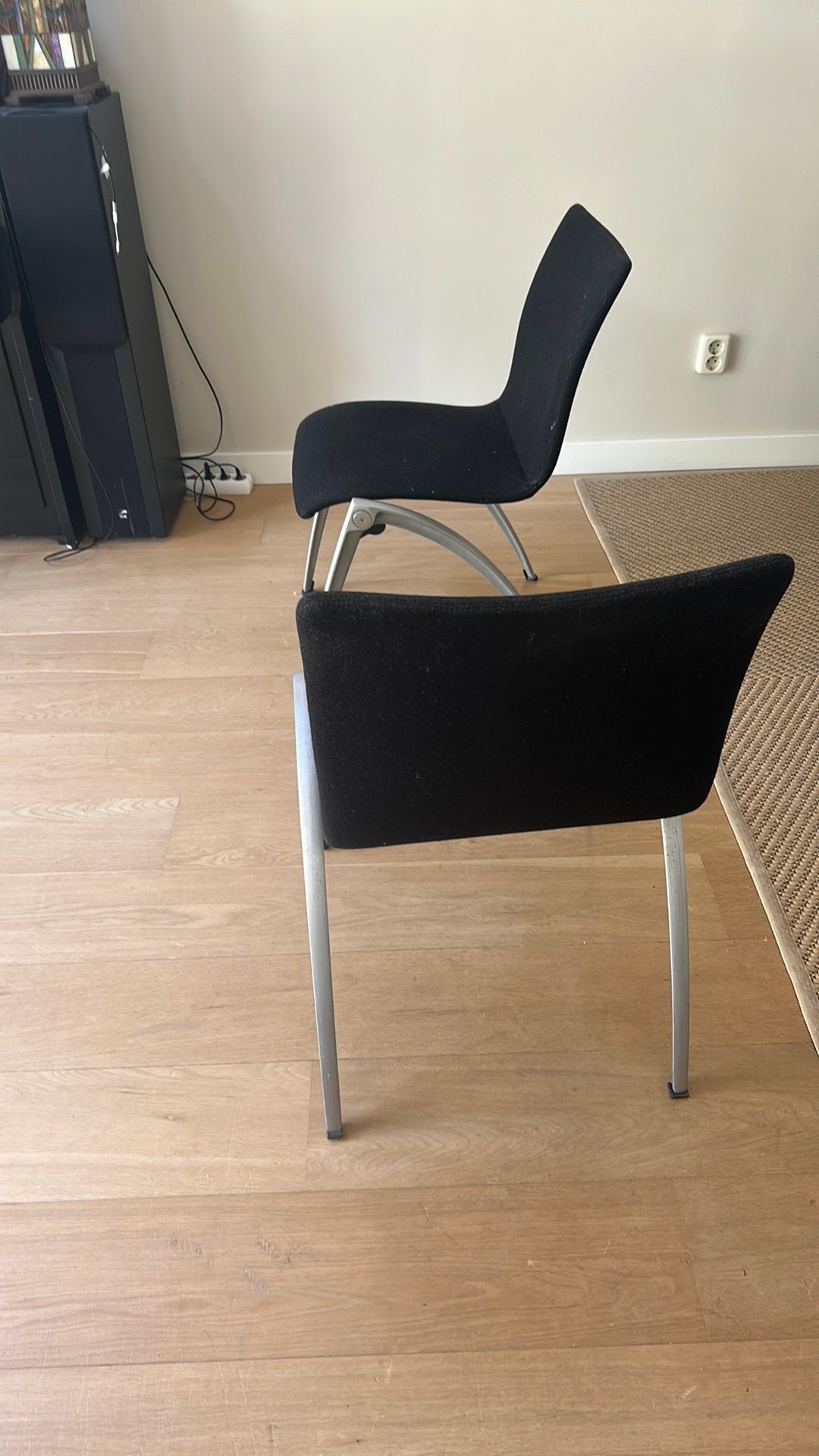 Atrifort vergaderstoelen, twee stuks, Ophalen, Gebruikt, Twee, Zwart