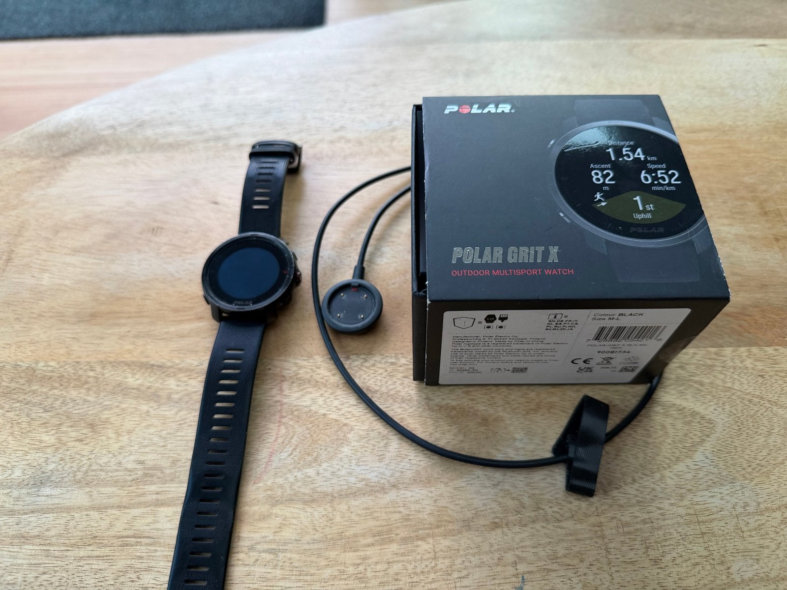 Polar Grit X Outdoor Multisport Horloge, Ophalen, Zwart, Waterdicht, Afstand