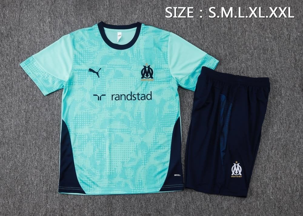 Puma Olympique Marseille thuisshirt en broekje S/M, Kleding | Heren, Sportkleding, Puma, Blauw, Nieuw, Ophalen of Verzenden