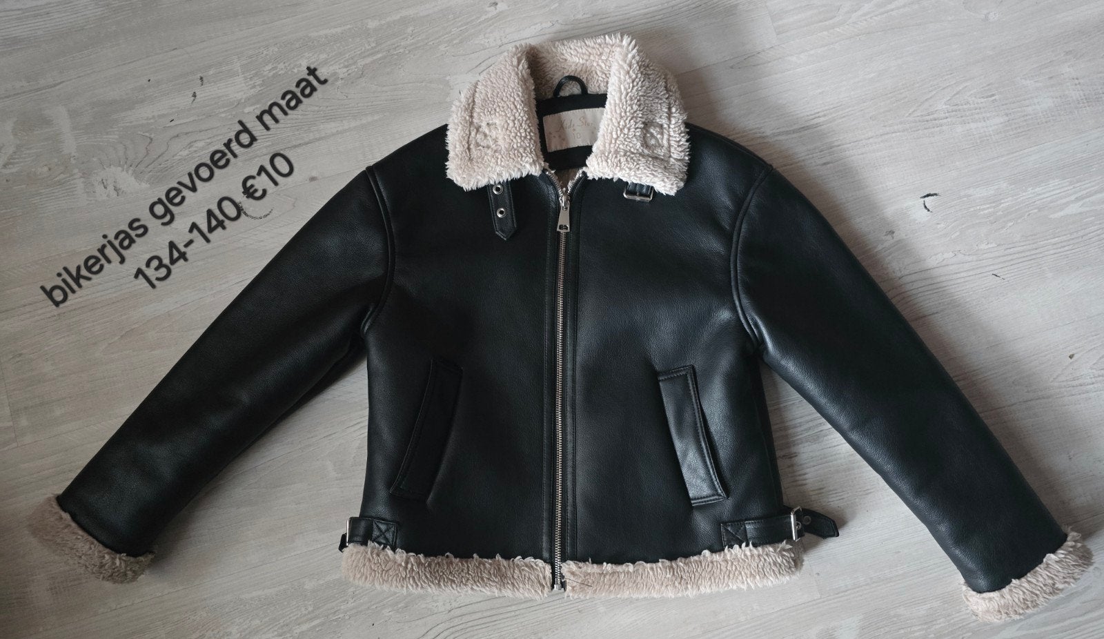 bikerjas mt 134-140 gevoerd heerlijk warm winterjas, Kinderen en Baby's, Ophalen, Zo goed als nieuw, Meisje, Jas