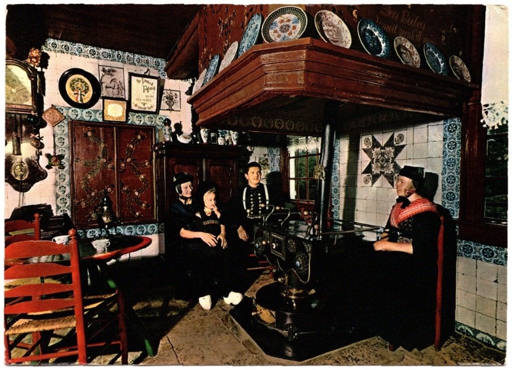 Oude Ansichtkaart Staphorster Boerderij Interieur Gelopen, Ophalen of Verzenden, 1960 tot 1980, Gelopen, Overijssel