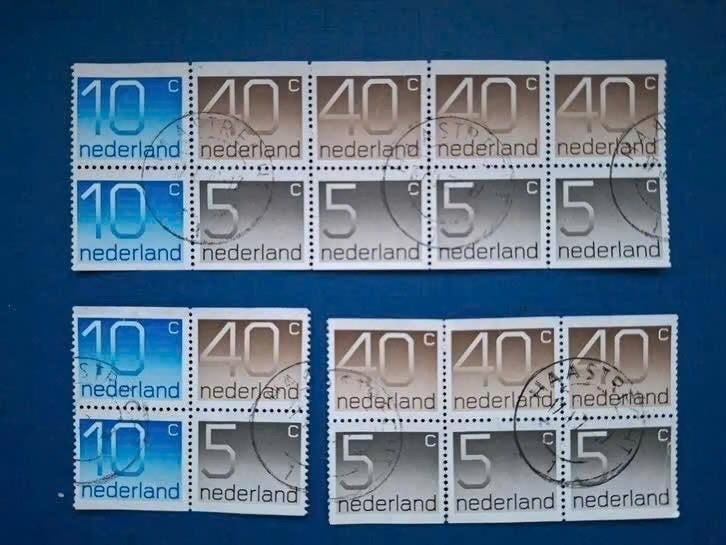 Postzegel NL 1976 Postzegelboekje 21A Inhoud 28-07, Ophalen of Verzenden, Na 1940, Gestempeld