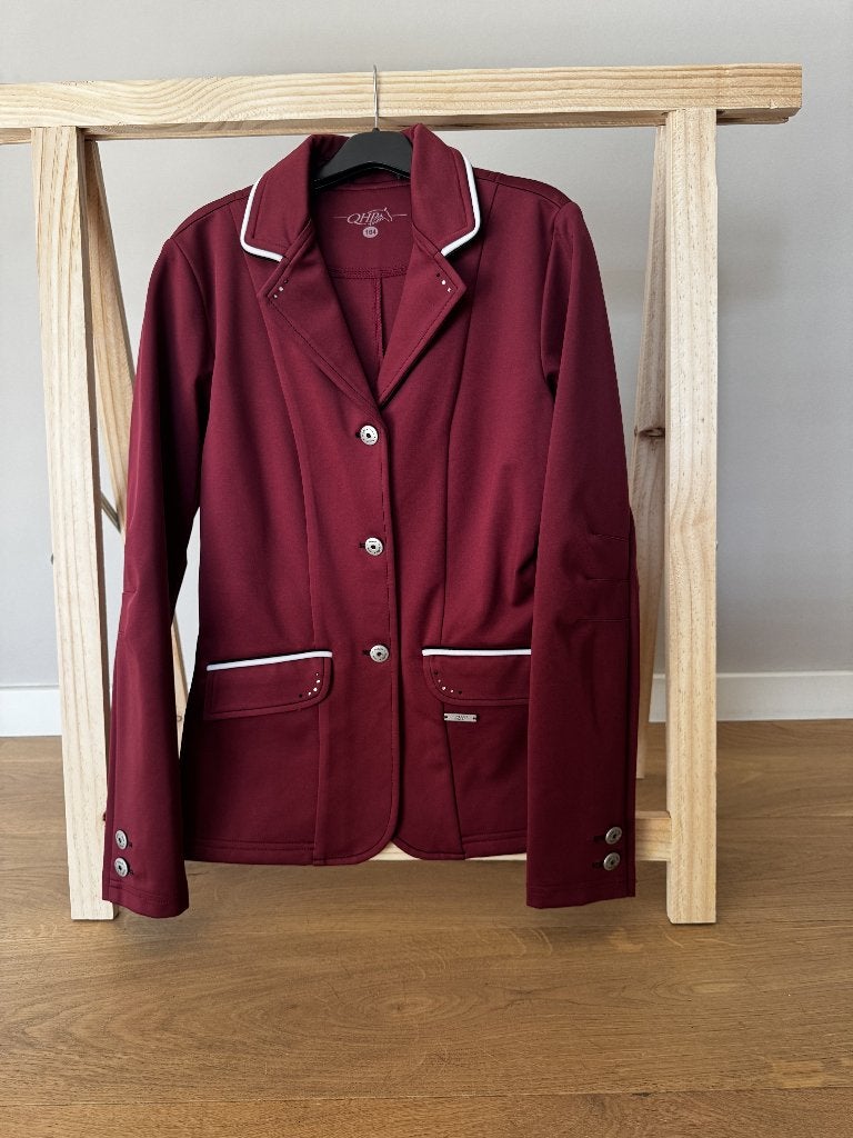 Rij-jasje van QHP, Dieren en Toebehoren, Paardrijkleding, Rood, Kinderen, Dressuur, Ophalen of Verzenden