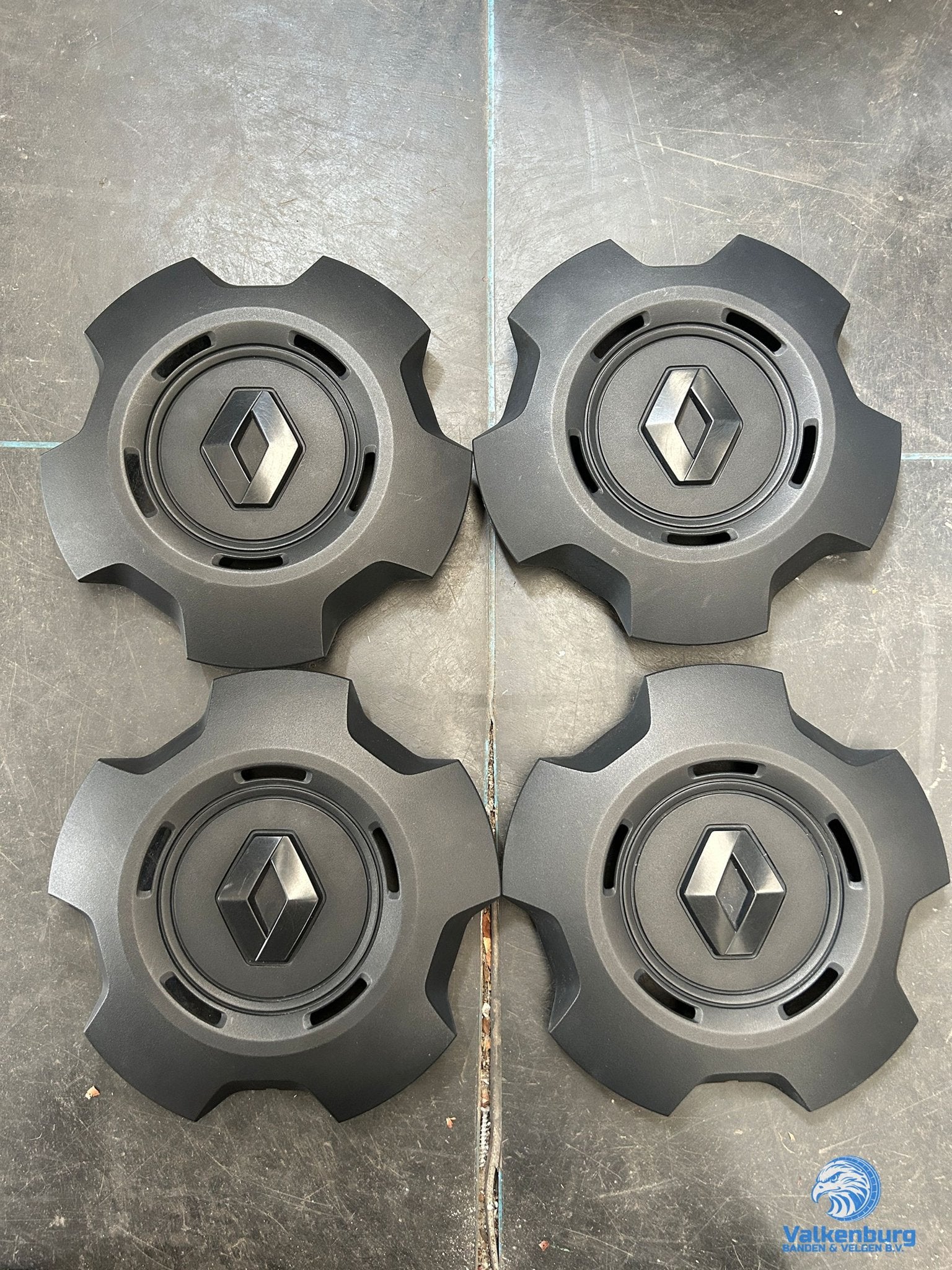 ORIGINELE Renault Trafic naafkap naafdop wieldop set zwart
