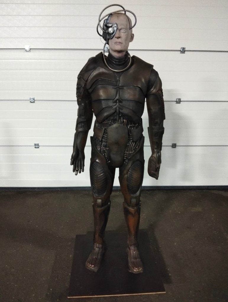 Life-size Star Trek Borg Statue levensgroot polyester beeld, Verzamelen, Ophalen of Verzenden, Gebruikt, Fantasy