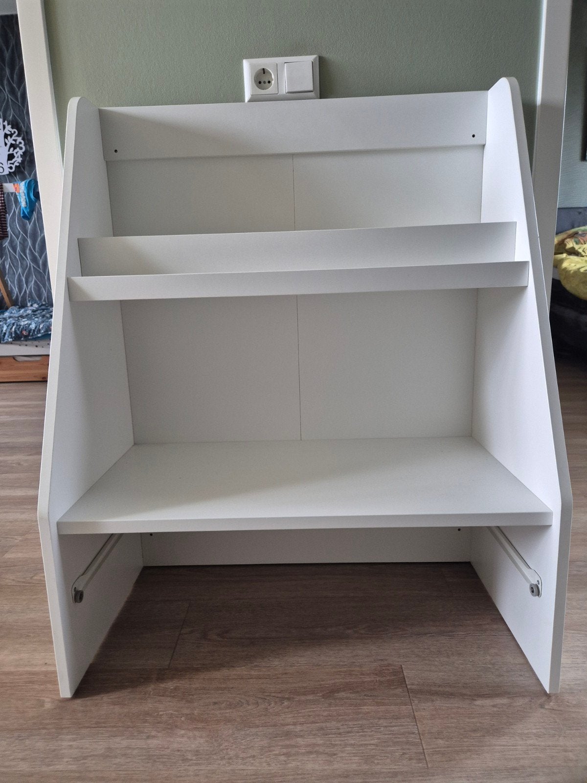 IKEA BERGIG Witte kinderboekenkast met lade - Gebruikt, Ophalen, Gebruikt, 100 tot 150 cm, 50 tot 100 cm