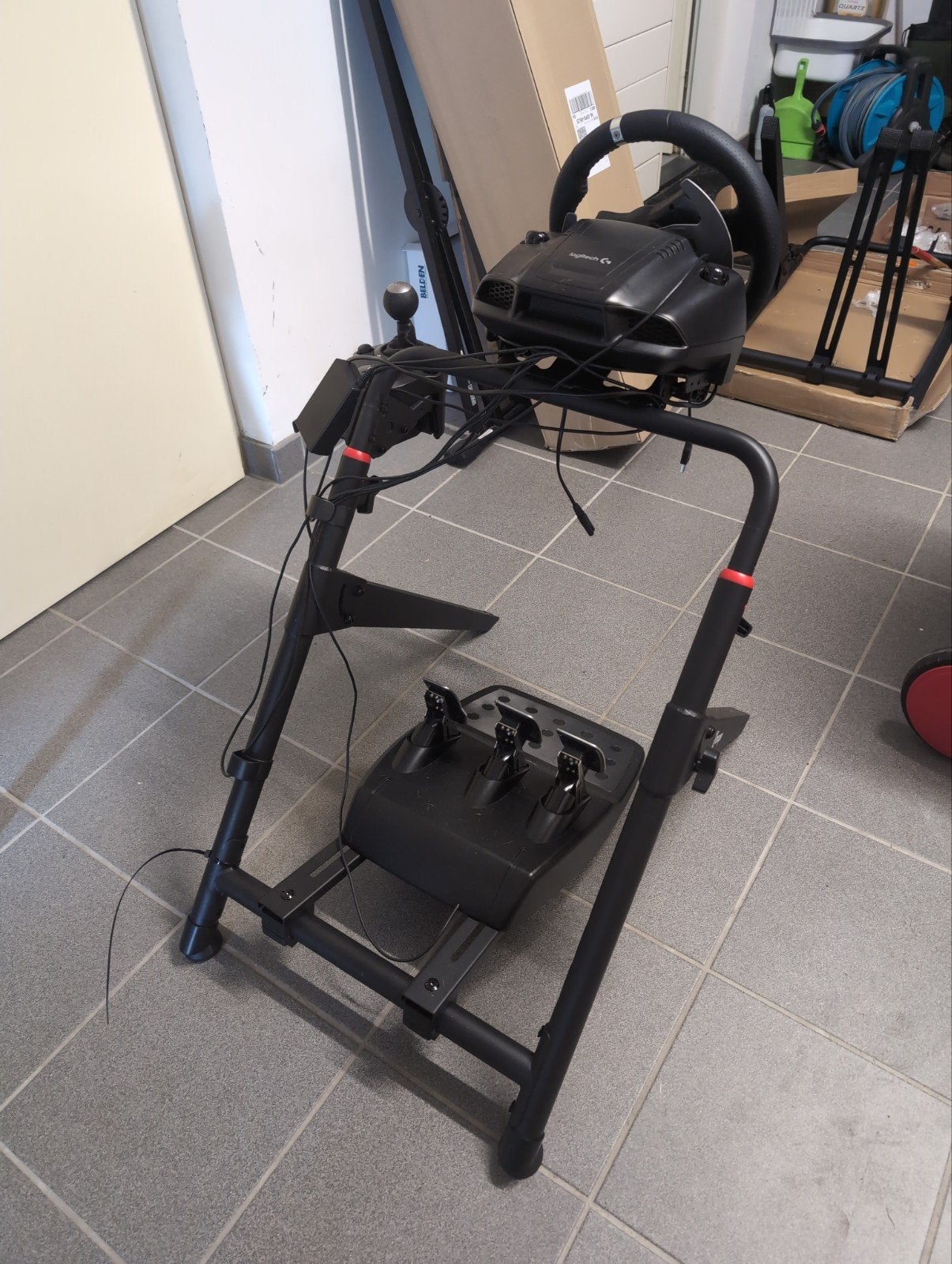 Sim Racing Stand - Stuur, Pedalen en Shifter Houder, Ophalen