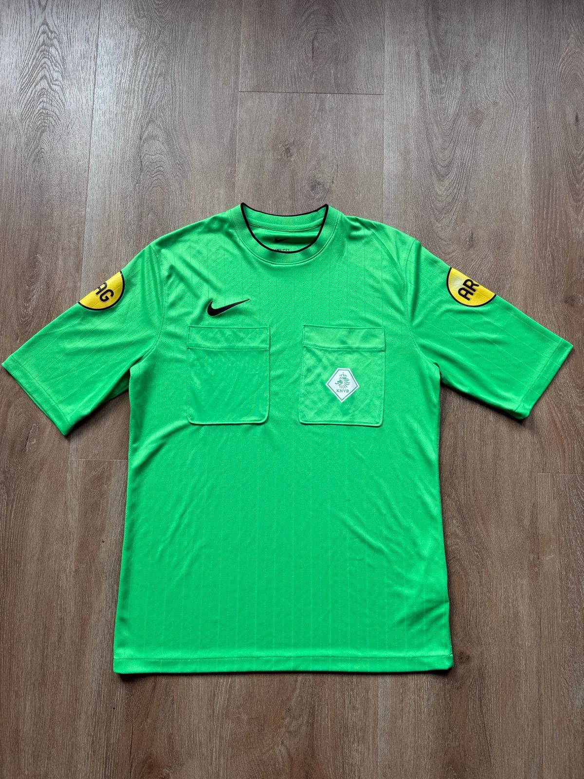Nike KNVB scheidsrechtersshirt (korte mouw, groen, maat XL), Blauw, Maat 56/58 (XL), Ophalen of Verzenden, Voetbal
