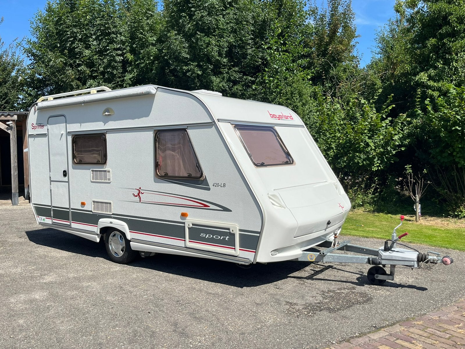 Beyerland Sprinter Sport 420LB! Dorema Tent+Luifel / Mover, Caravans en Kamperen, Caravans, Luifel, Frans bed, Treinzit, Particulier
