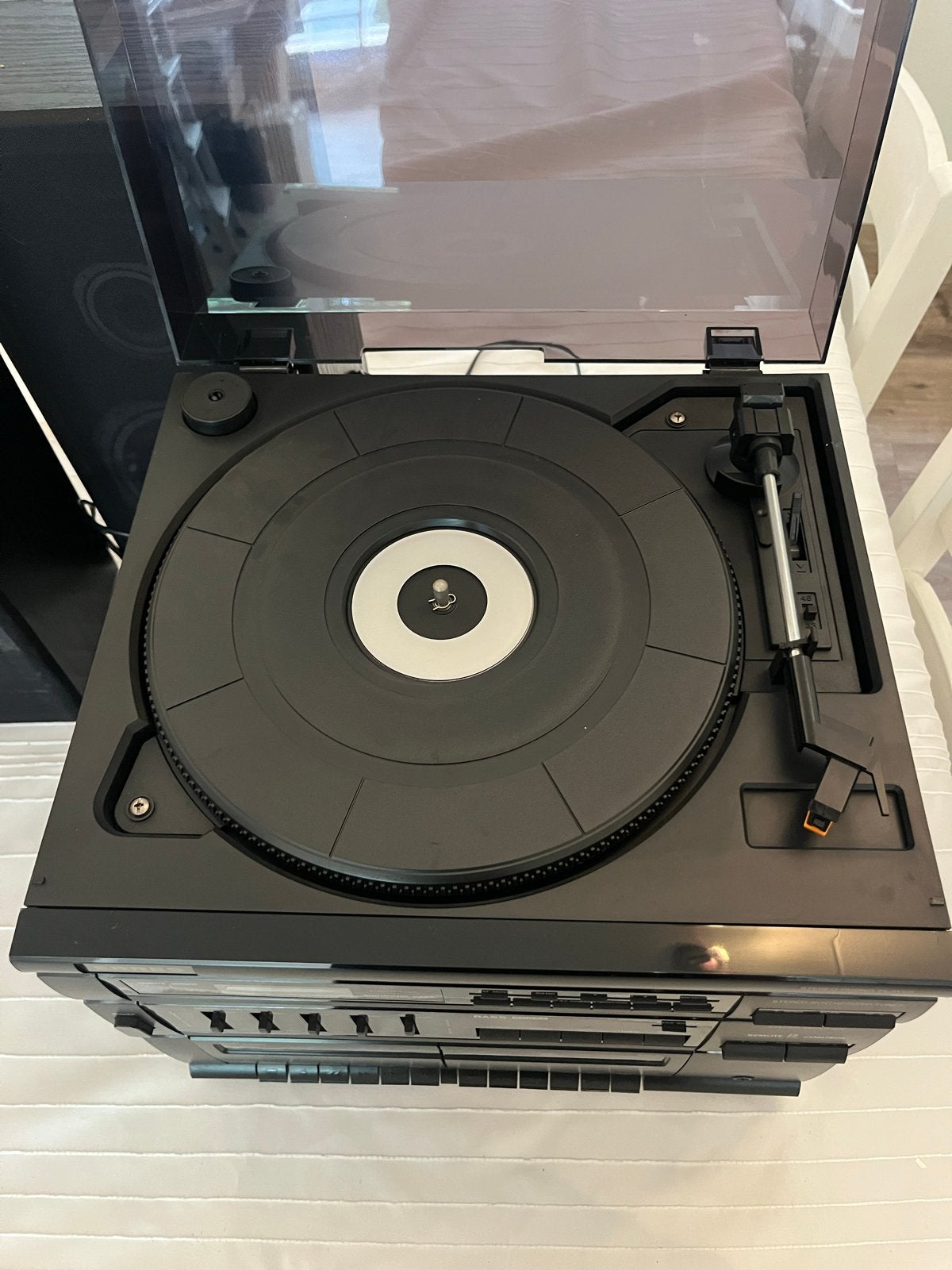 Erres Stereo Set met Platenspeler, Cassettedeck en Speakers, Gebruikt, Cassettedeck, Losse componenten, Ophalen