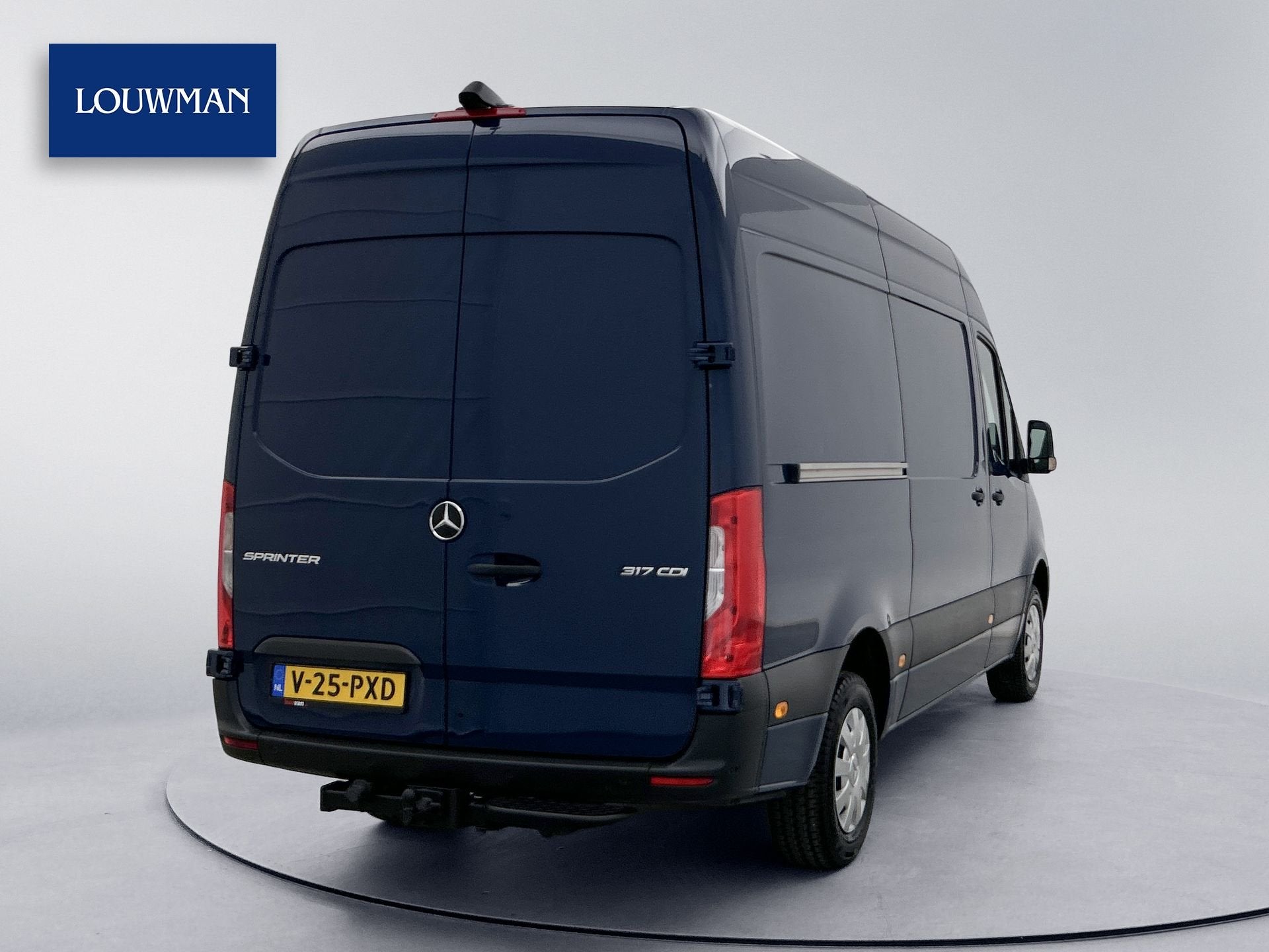 Mercedes-Benz Sprinter 317 L2H2 RWD Sortimo inrichting 360°, Automaat, Gebruikt, 4 cilinders, Blauw