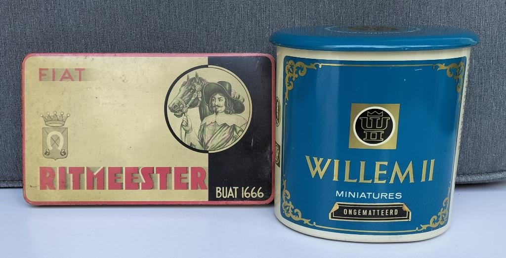 Vintage sigaren blikken, Verzamelen, Blikken, Ophalen of Verzenden, Gebruikt, Overige, Overige merken