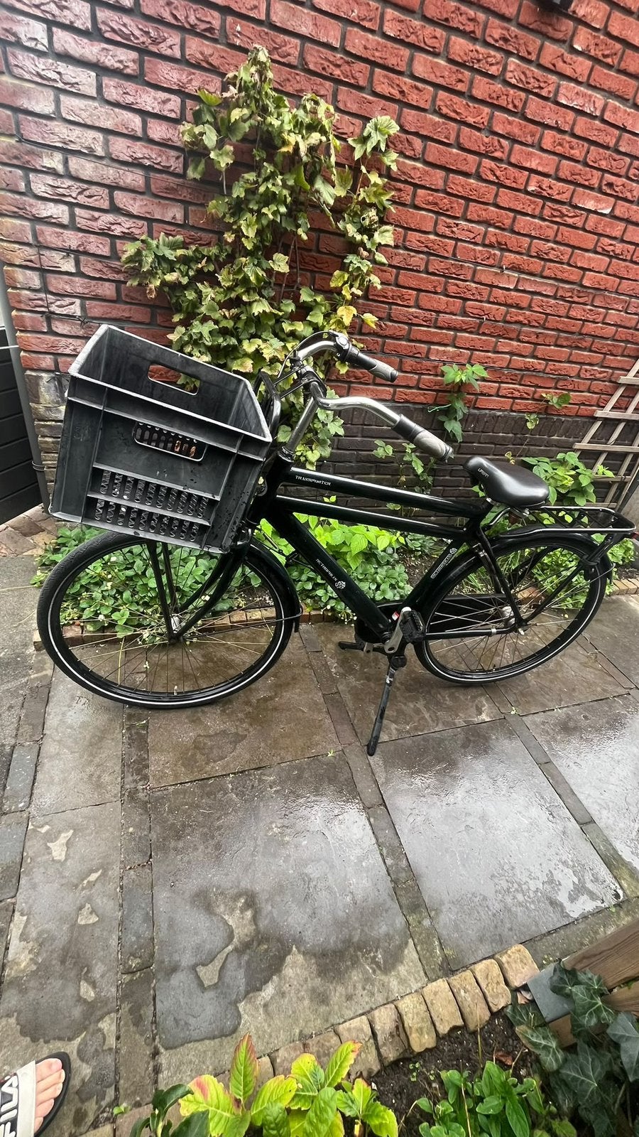 Transport fiets met krat, Terugtraprem, Versnellingen, Zo goed als nieuw, Ophalen