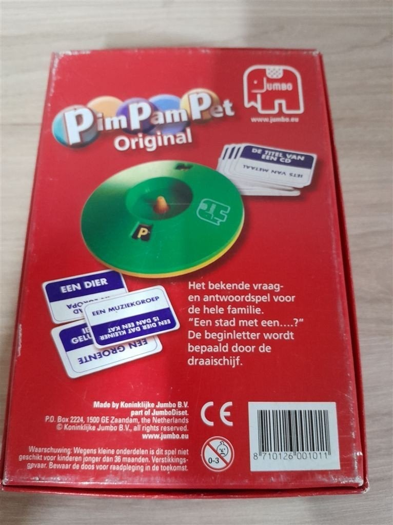 pim pam pet orginal - s3900, Hobby en Vrije tijd, Gezelschapsspellen | Bordspellen, Verzenden, Zo goed als nieuw