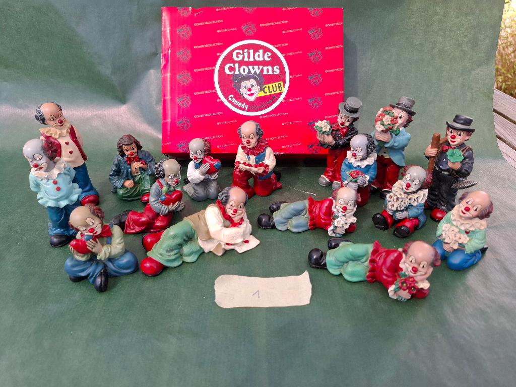 Gilde clowntjes - grote collectie . Moet snel weg, bieden!, Verzamelen, Beelden en Beeldjes, Ophalen of Verzenden, Zo goed als nieuw