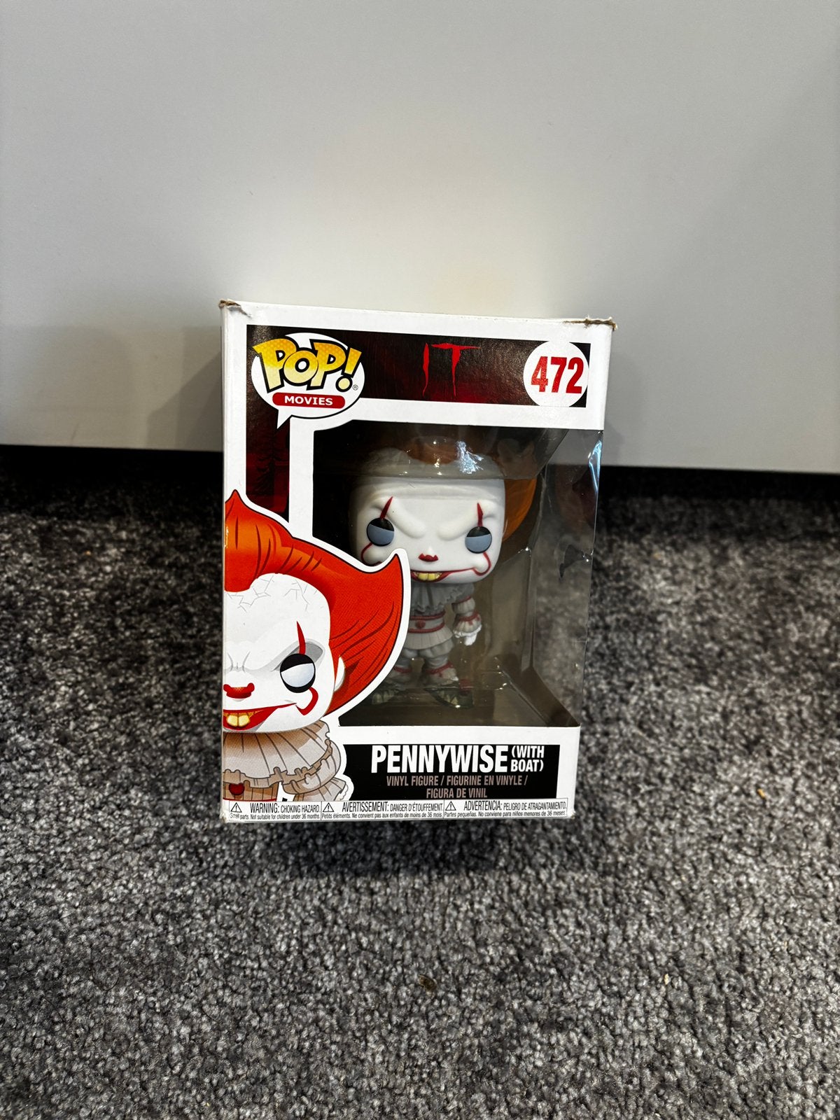 Pennywise (with boat) Funko pop, Ophalen, Zo goed als nieuw