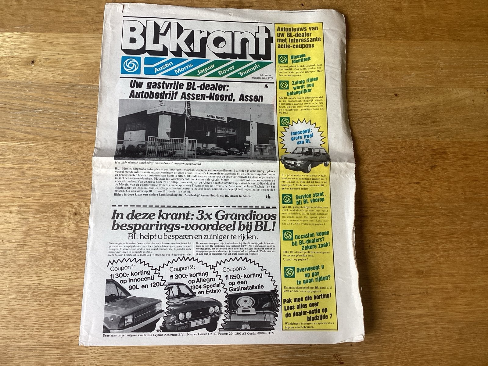 British Leyland Krant Autobedrijf Assen-Noord, Assen (1979), Ophalen of Verzenden, Gelezen, Overige merken
