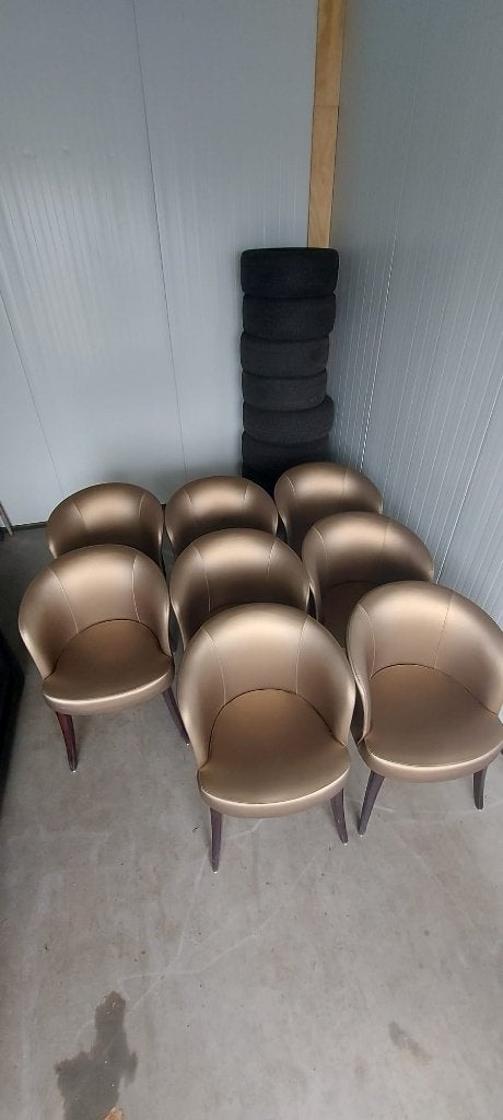 Luxe gouden/Bronze stoelen, Ophalen, Zo goed als nieuw, Overige kleuren, Vijf, Zes of meer stoelen