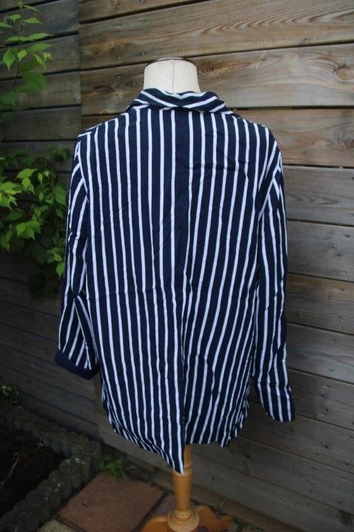 Jasje donkerblauw/ wit Caroline Biss mt 44 Vaste prijs, Blauw, Maat 42/44 (L), Ophalen of Verzenden, Zo goed als nieuw