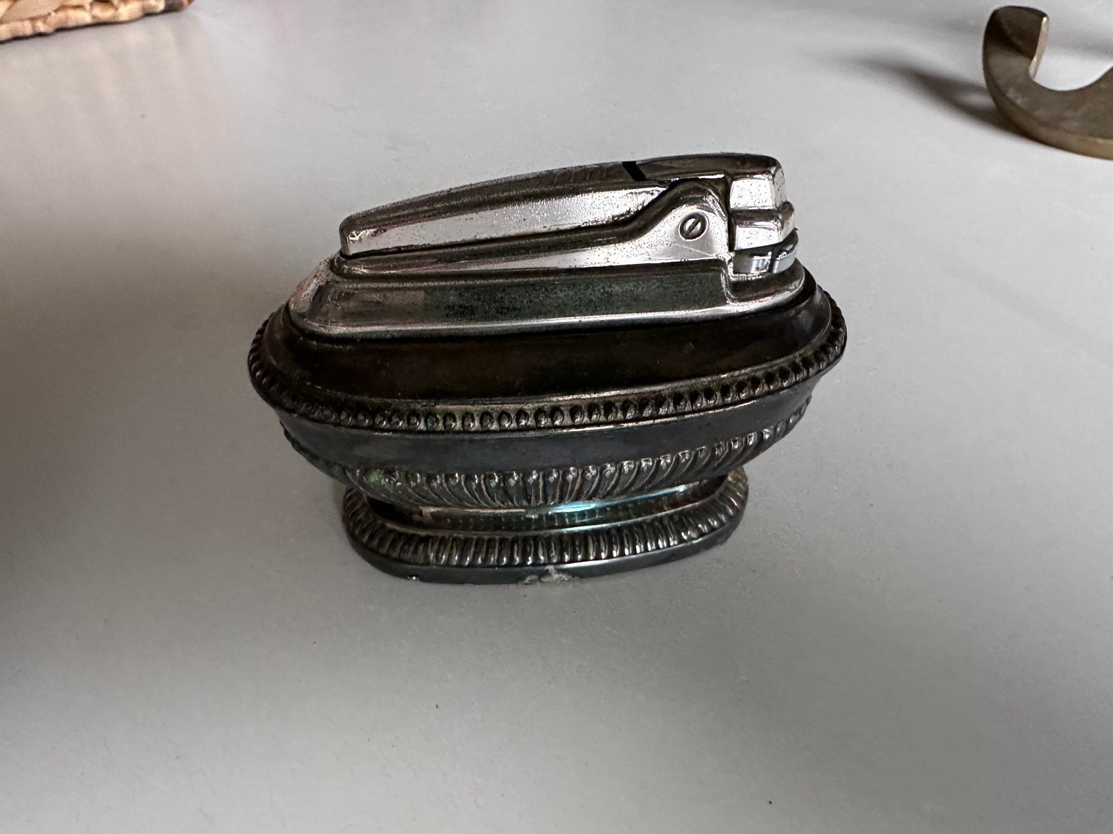 Ronson Queen Anne tafellighter, van rond 1950, Antiek en Kunst, Ophalen of Verzenden, Zilver