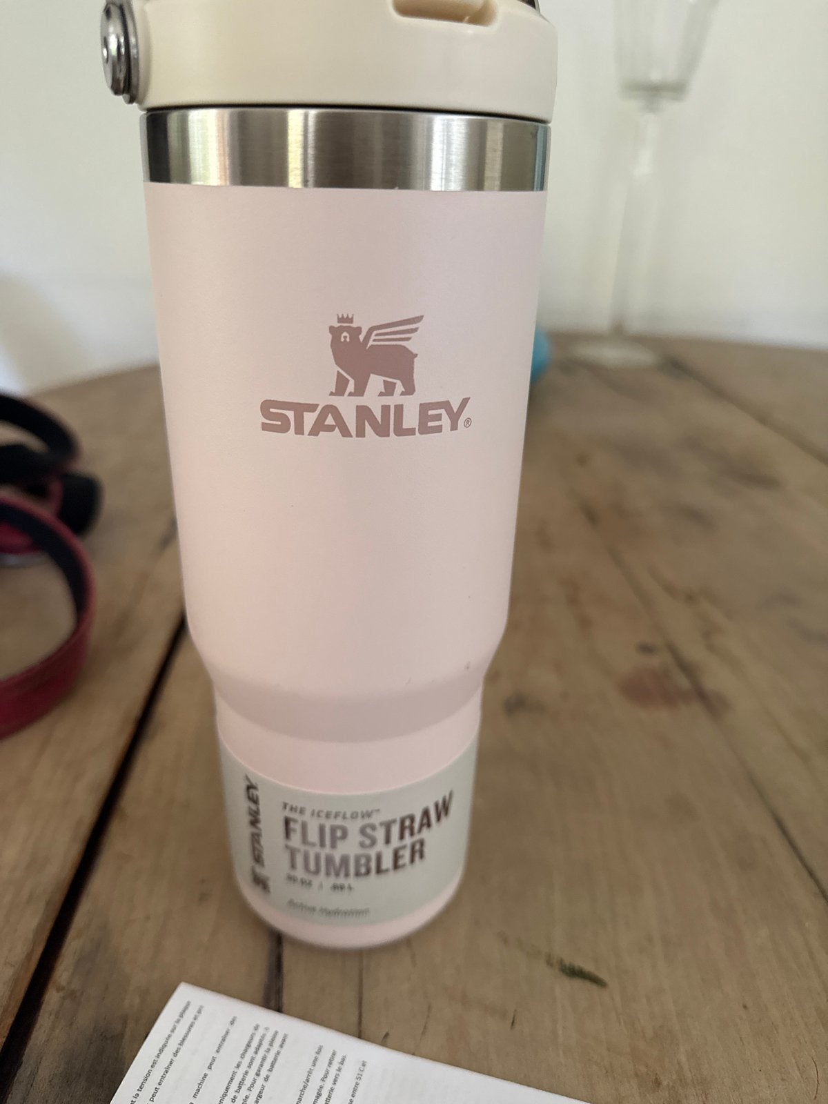 Nieuwe Stanley Drinkbeker Poeder Roze - 0,88L Lekvrij Rietje, Overige typen, Stanley, Nieuw, Ophalen of Verzenden