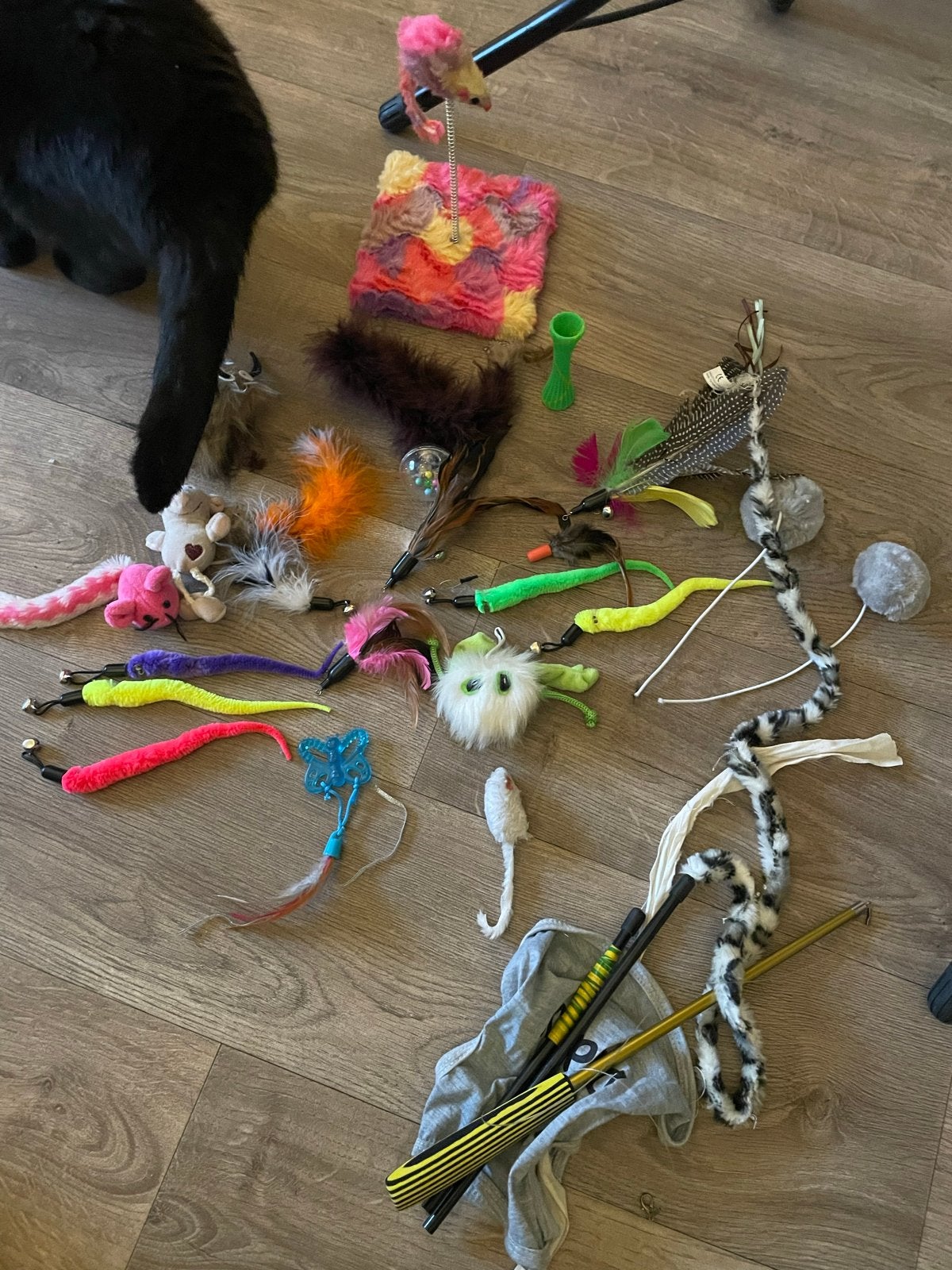 Katten speeltjes, Ophalen, Gebruikt