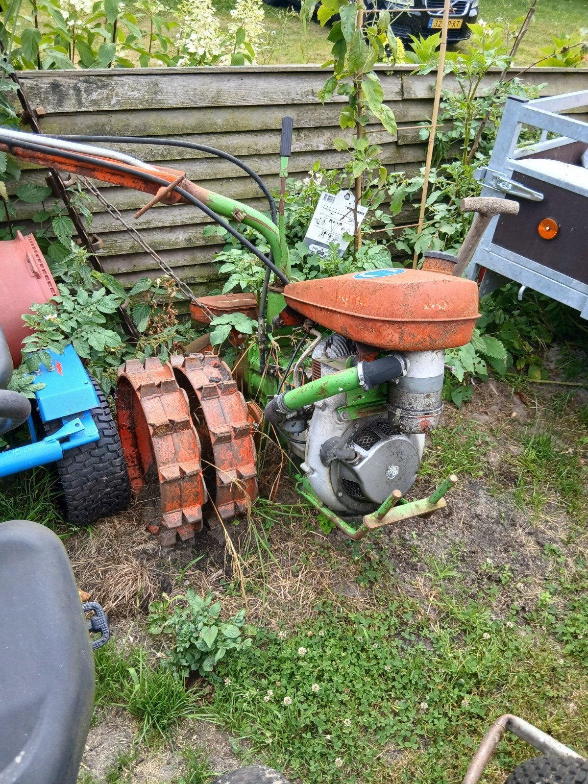 Maaibalk grasmaaier, Ophalen