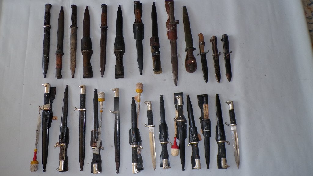 WOI en WOII bajonetten en dolken, Verzenden, Landmacht, Nederland, Mes of Dolk