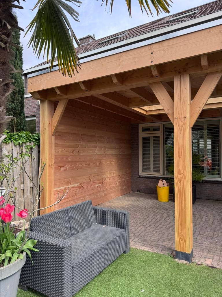 Douglas of Eikenhouten Overkappingen volledig op maat!, Ophalen, Nieuw, Poppelaars Houtontwerp, Poppelaars Houtontwerp