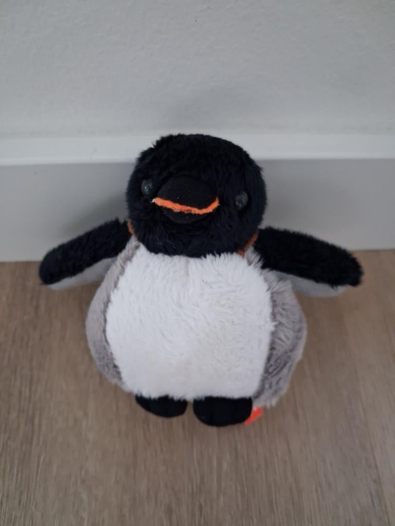 Knuffel pinguin Wild Republic zwart wit grijs 13 cm L589, Ophalen of Verzenden, Zo goed als nieuw, Overige typen