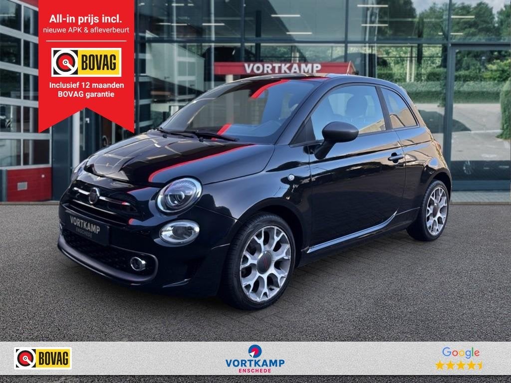 Fiat 500 0.9 TwinAir SPORT AIRCO/NAVI/DAB/17INCH-VELGEN, Voorwielaandrijving, Elektrische ramen, 86 pk, Gebruikt