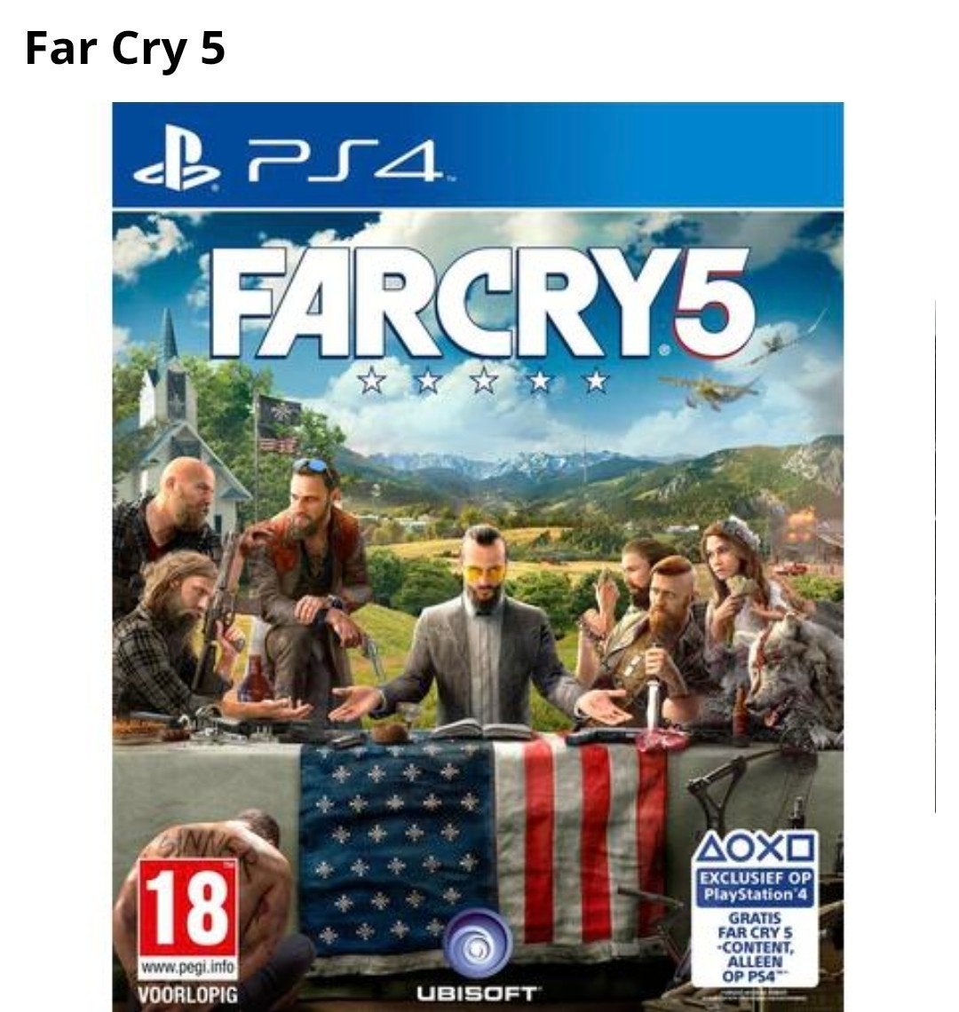 Far Cry 5 (PS4) - Actievolle Shooter, Online, Gebruikt, Vanaf 18 jaar, Shooter