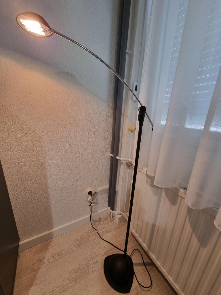 staande schemer lamp, Ophalen, Gebruikt, Glas, 150 tot 200 cm