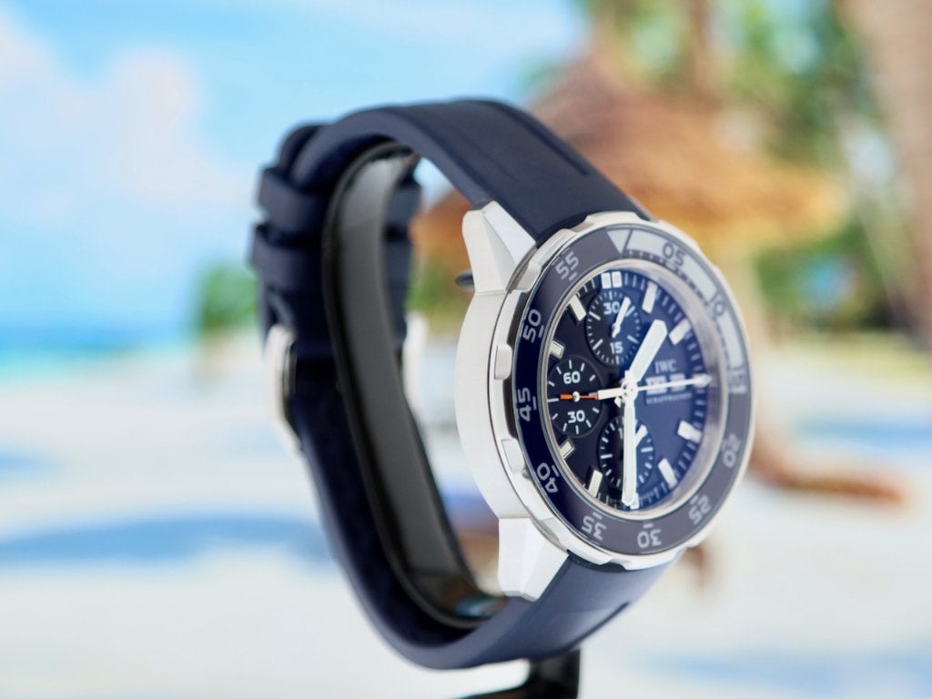 IWC Aquatimer IW376711 Brilijante Staat Stickers 2014 NL, Sieraden, Tassen en Uiterlijk, Horloges | Heren, Overige merken, Staal