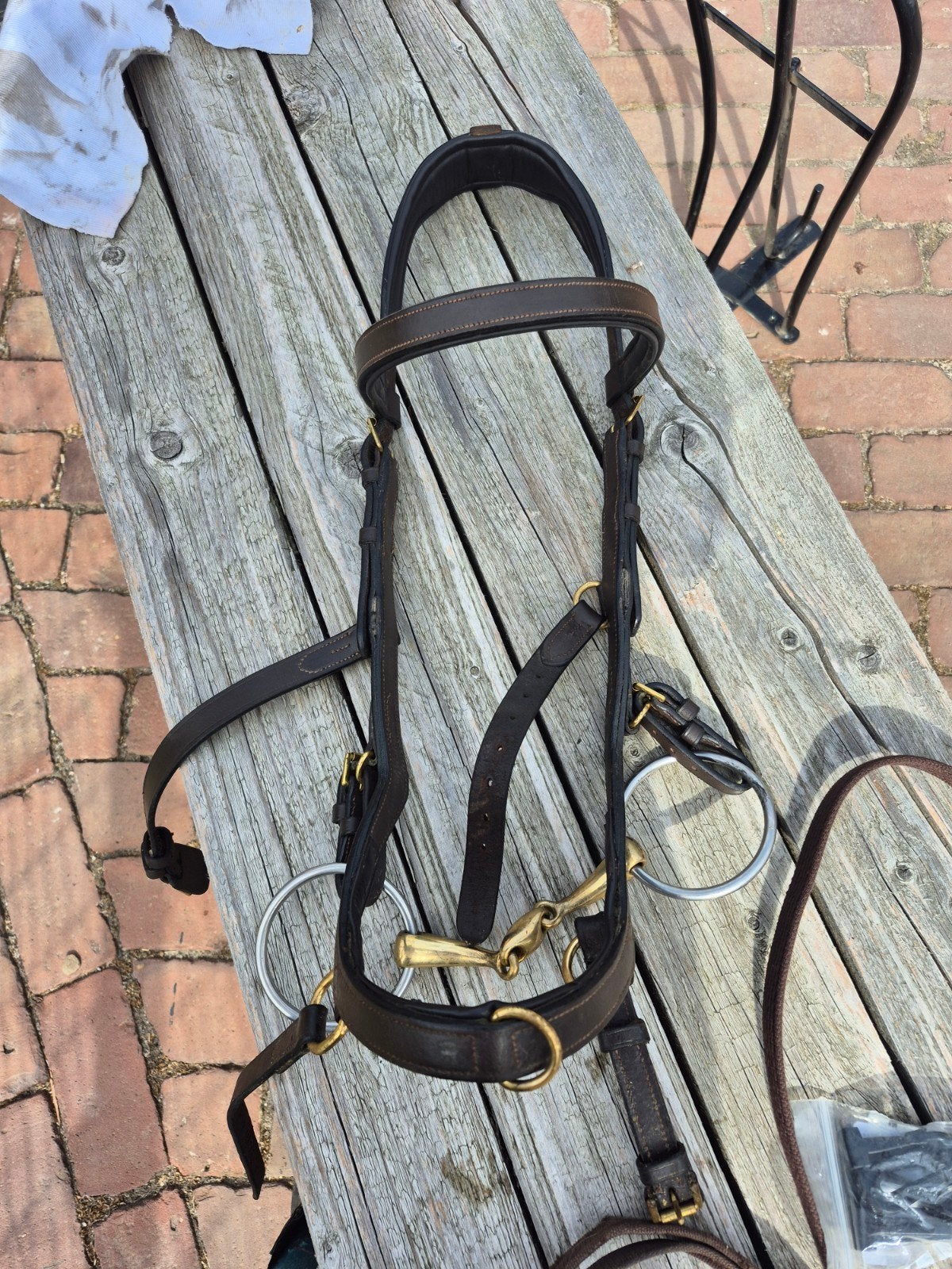Rambo micklem multi bridle bruin full, Dieren en Toebehoren, Bruin, Rambo, Ophalen of Verzenden, Inclusief teugels